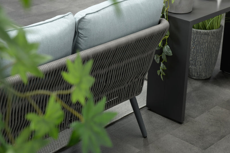 DAVIS Rope Alu Lounge Set Gartenmöbel Sitzgruppe grau rechts