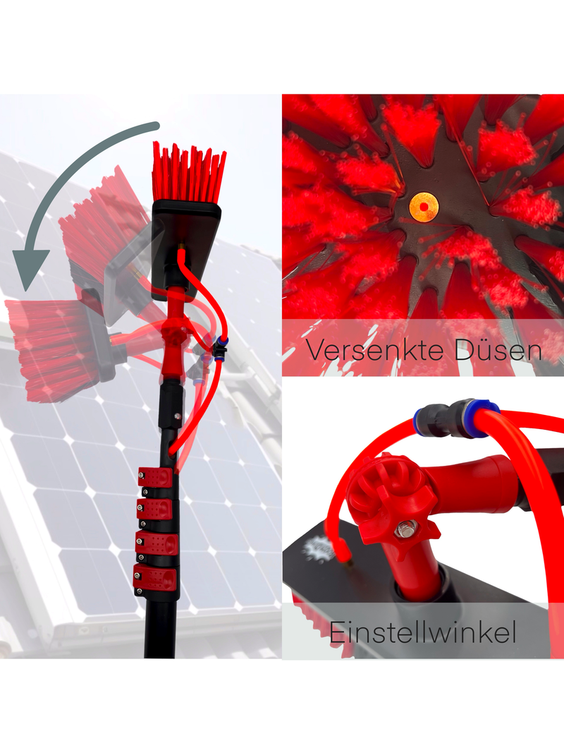 [SET] Teleskop-Waschbürste 3,6m/4,6m/7m Teleskop Waschbürste Reinigungsbürste