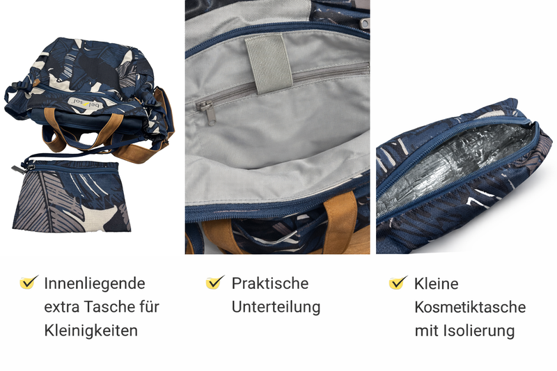 Rucksack Saskia mit Kühltasche Daypack Travelbag Laptopfach