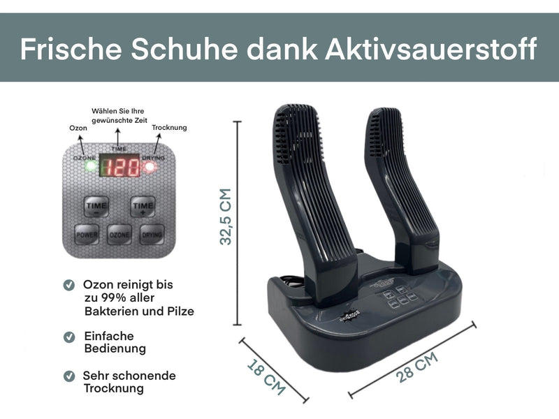 [B-BD] Schuhtrockner elektrisch mit Ozon Antibakeriell Schuh Fußballschuh Ski
