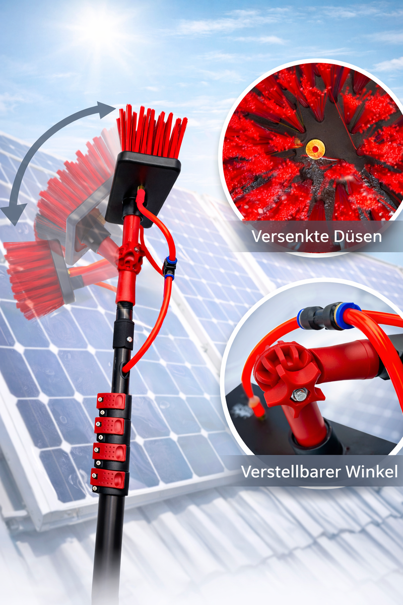 Teleskop-Waschbürste 3,6m / 4,6m / 7m Teleskop Waschbürste Reinigungsbürste