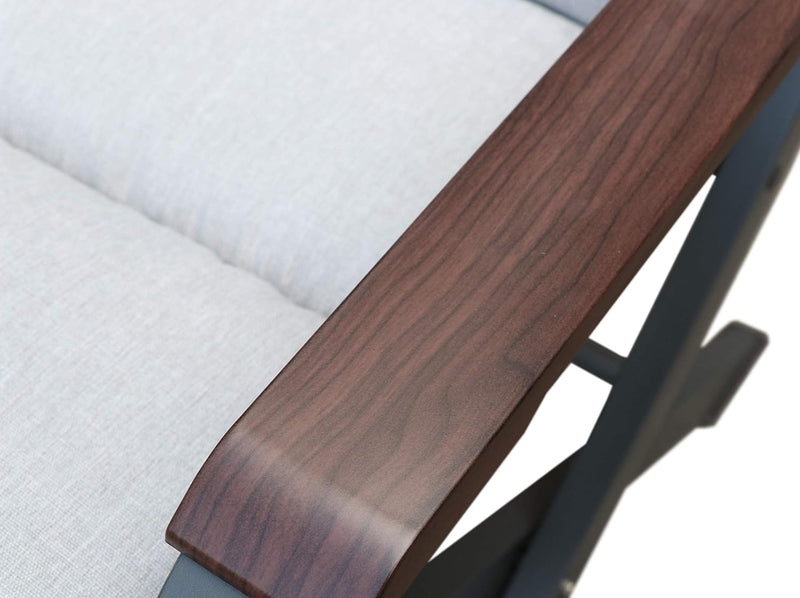 Westfield Lounge Set Amber – Gartenstuhl mit Hocker (inkl. Kissen)