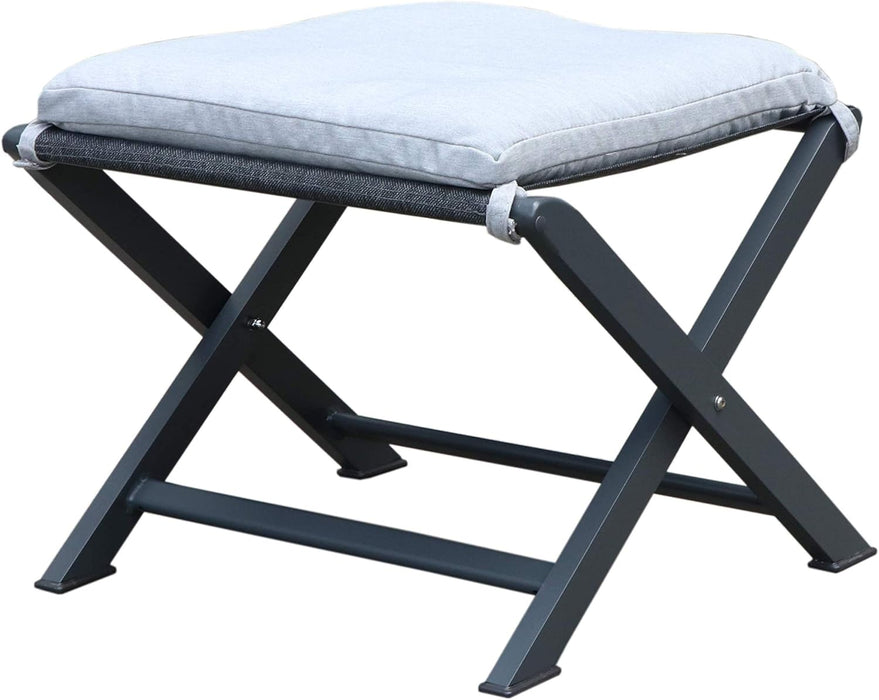 Westfield Lounge Set Amber – Gartenstuhl mit Hocker (inkl. Kissen)