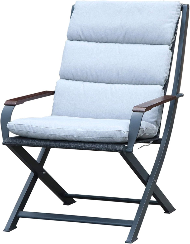 Westfield Lounge Set Amber – Gartenstuhl mit Hocker (inkl. Kissen)