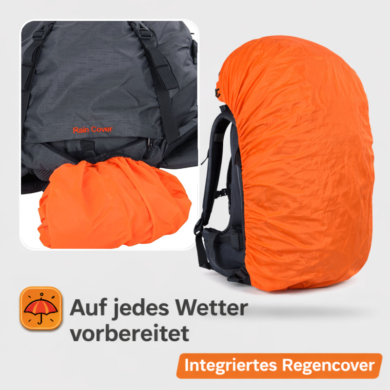 Wanderrucksack Trekkingrucksack Rucksack 65 Liter Wasserdicht Outdoor Camping