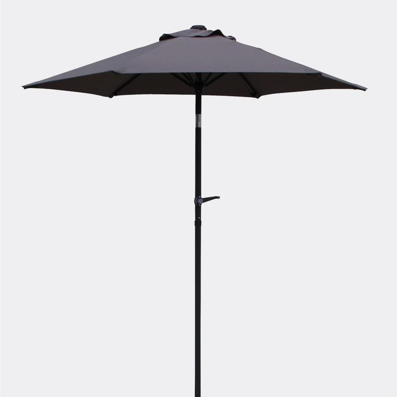 Gallery Sonnenschirm Ø 180 cm mit Kurbel und Knickfunktion – Aluminium, UV-Schutz 50+