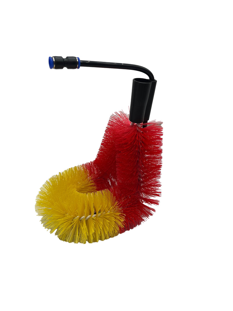 Dachrinnenbürste für Teleskop-Waschbürsten mit Wasseranschluss