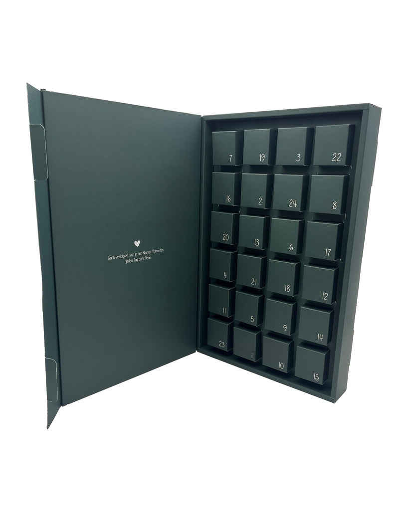 Happysoy Adventskalender 2025 - LIMITED EDITION  mit 24 Duftkerzen und inspirierenden Botschaften