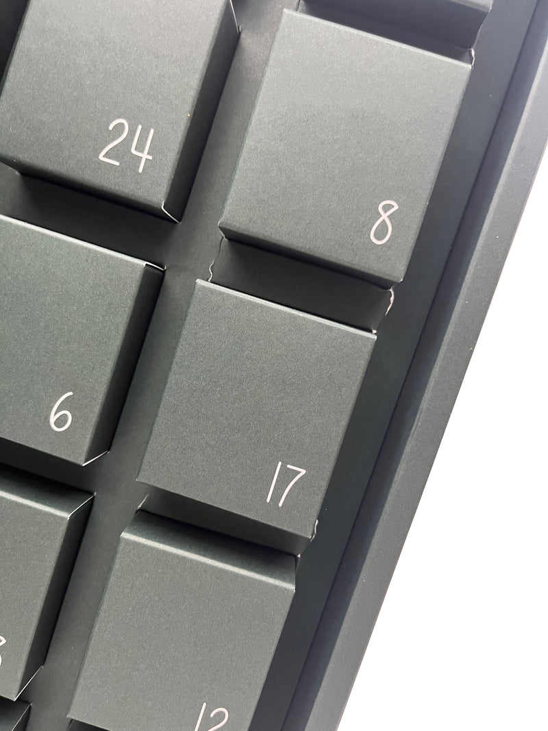 Happysoy Adventskalender 2025 - LIMITED EDITION  mit 24 Duftkerzen und inspirierenden Botschaften