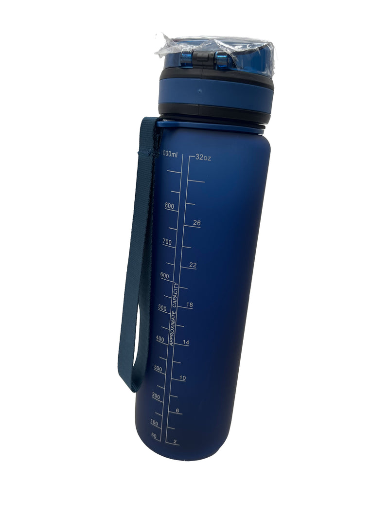 Wasserflasche 1 Liter Sportflasche Auslaufsicher mit Filter & Trageschlaufe