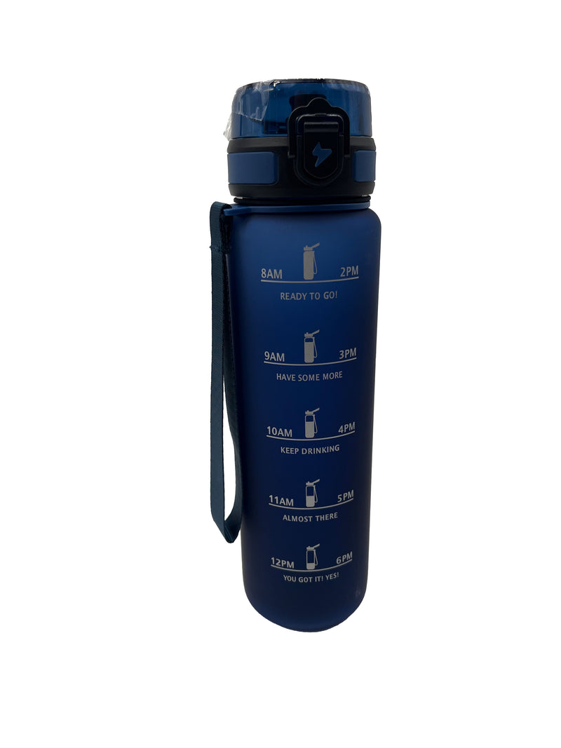 Wasserflasche 1 Liter Sportflasche Auslaufsicher mit Filter & Trageschlaufe