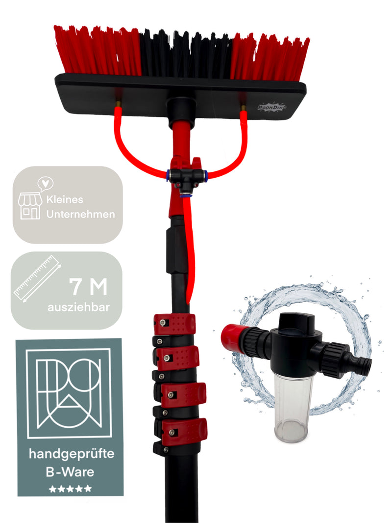 Teleskop-Waschbürste 3,6m / 4,6m / 7m Teleskop Waschbürste Reinigungsbürste