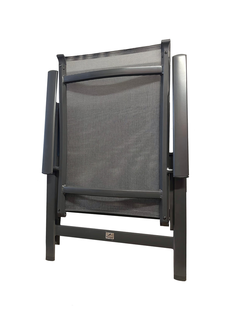 Gartenstuhl Briest – Alu Klappsessel mit verstellbarer Rückenlehne