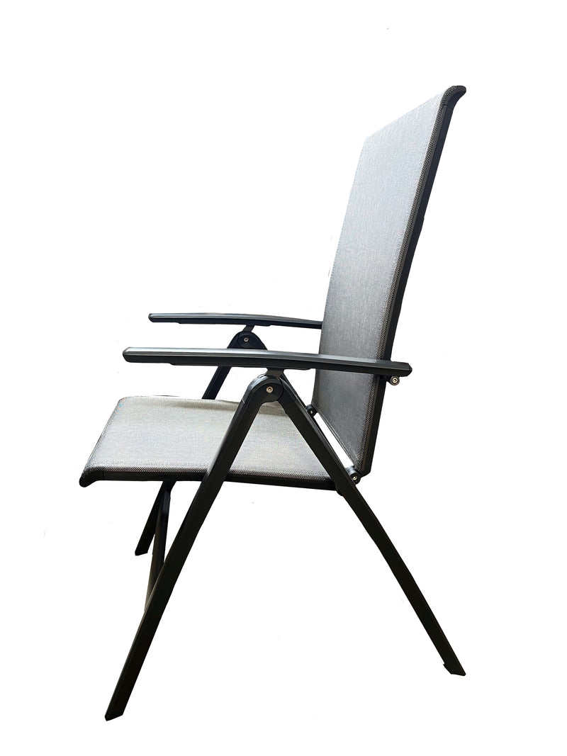 Gartenstuhl Briest – Alu Klappsessel mit verstellbarer Rückenlehne