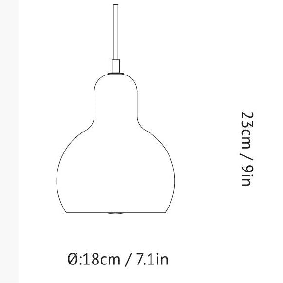 &Tradition Mega Bulb SR2 Pendelleuchte Klar Pendelleuchte Lampe Leuchte