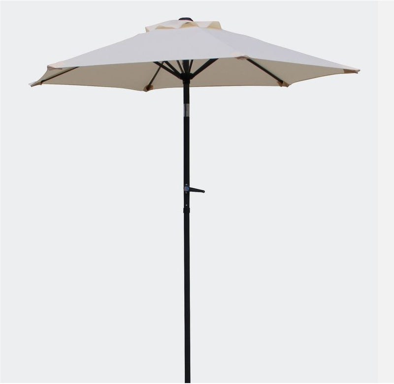Gallery Sonnenschirm Ø 180 cm mit Kurbel und Knickfunktion – Aluminium, UV-Schutz 50+