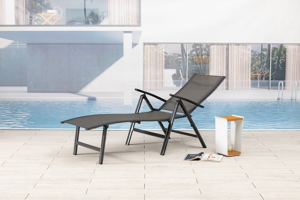 NOX Alu Sonnenliege Klappliege Gartenliege Liegestuhl