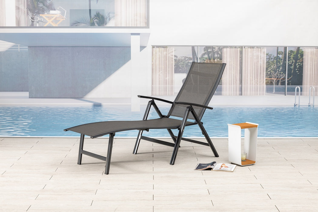 NOX Alu Sonnenliege Klappliege Gartenliege Liegestuhl