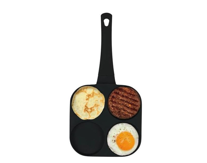 Berlinger Haus Hamburgerpfanne BH-7797 – 4-fach Grillpfanne 20 cm mit Titan-Antihaftbeschichtung