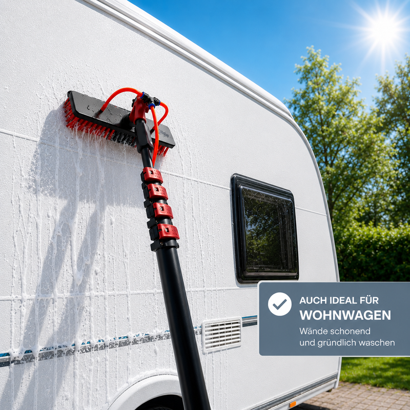 Teleskop-Waschbürste 3,6m / 4,6m / 7m Teleskop Waschbürste Reinigungsbürste