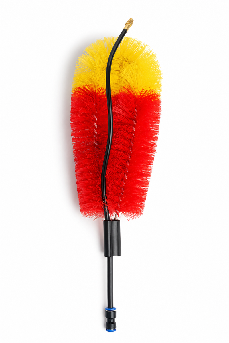 Dachrinnenbürste für Teleskop-Waschbürsten mit Wasseranschluss